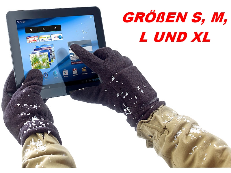 BEHEIZTE TOUCHSCREEN HANDSCHUHE*M*KAPAZITIVE FINGERKUPPEN*BEHEIZBAR*PEARL URBAN
